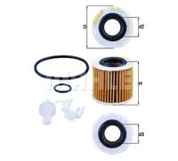 Mahle Original Engine Oil Filter OX 416D2 - With Gasket Set
