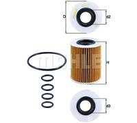 MAHLE OX 437D Oil Filter - Oil Filter with Gasket/Gasket Set