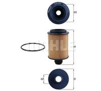 Mahle Original Oil Filter OX553D – Filter Insert – Fits Suzuki, Opel, Fiat, Citroën, Alfa Romeo