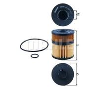 Mahle Original Oil Filter OX 563D - with Gasket Set - Fits Saab Renault Opel