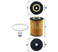 MAHLE Oil Filter - Element - OX636D