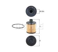 MAHLE OX 779D Oil filter