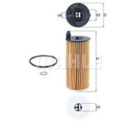 Oil filter Filter Insert OX 813/2D KNECHT for BMW TOYOTA