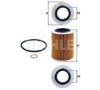MAHLE OX 825D Oil Filter - Oil Filter with Gasket / Gasket Set