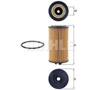MAHLE OX 978D Oil filter
