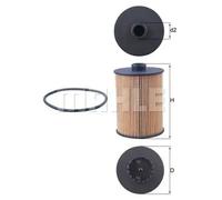 Mahle Original Oil Filter OX983D - Genuine OE Matching Fit & Quality