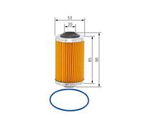 Bosch F 026 407 109 Oil Filter Replacement Fits Cadillac SRX 3.6 2004-2008