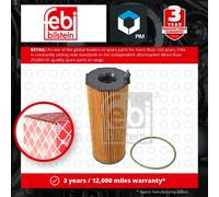 Febi Bilstein 109709 Oil Filter Fits Audi A8 3.0 TDI quattro 4.0 TDI quattro