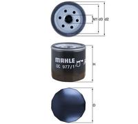 Oil Filter fits AUDI Q2 GA 1.0 1.4 1.5 2016 on Mahle 04E115561 04E115561S New