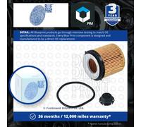 Oil Filter fits BMW 320 F30, F31 2.0 12 to 18 Blue Print 11427618461 11427634291
