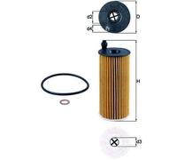 BMW 1 2 3 4 5 6 Series X1 X3 1.6 2.0 3.0 D Oil Filter MAHLE OX404D