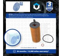 Oil Filter fits BMW X5 F15 2.0D 3.0D 13 to 18 Blue Print 11428507683 Quality New