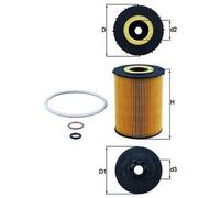 Oil Filter fits BMW X5 E70 4.8 06 to 10 N62B48B Mahle 0151456 0305202 0396940