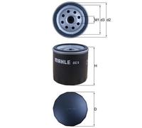 Oil Filter fits CITROEN MEHARI 6 68 to 87 Mahle 110963 5427744 110973 5427744T