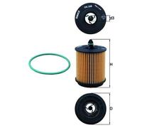 MAHLE ORIGINAL OX 258D Oil filter