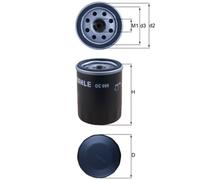 Oil Filter fits FIAT PUNTO EVO 1.2 1.4 09 to 12 Mahle 0055230822 46347171 New