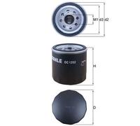 Oil Filter fits FORD TRANSIT TDCi 2.4D 06 to 14 Mahle 1812551 2128722 2385700
