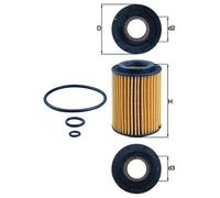 Oil Filter fits HONDA ACCORD CU3, CW3 2.2D 2008 on Mahle 15430RSRE01 Quality New