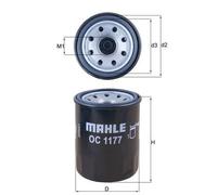 Oil Filter fits HONDA CONCERTO HWW 1.6 89 to 92 D16A9 Mahle Quality Guaranteed