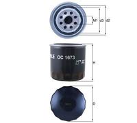 Oil Filter fits HYUNDAI IONIQ AE 1.6 2016 on G4LE Mahle 0RF0323802 2360035500
