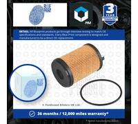 Oil Filter fits ISUZU D-MAX Mk2, Mk3 1.9D 2017 on Blue Print 8982705240 Quality