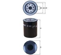 Oil Filter fits ISUZU RODEO Mk1 3.0D 02 to 12 4JH1-TC Mahle 8973099270 97309927