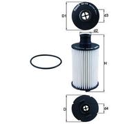 GENUINE MAHLE OIL FILTER ELEMENT - OX774D