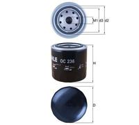 Oil Filter fits JEEP GRAND CHEROKEE 1991 on Manual Transmission Mahle 1AML00004A