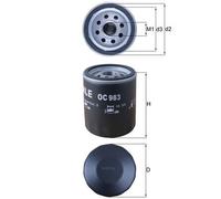 Oil Filter fits LANCIA Y10 1.0 1.1 85 to 95 Mahle 0046519728 46402457 0060813507