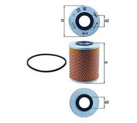 Oil Filter fits LAND ROVER 110/127 LDH 2.3D 84 to 87 10J Mahle 17H150 RTC3148
