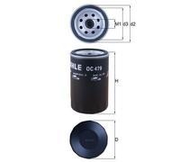 Oil Filter fits MAZDA TRIBUTE EP 2.0 00 to 08 YF Mahle CA0214302 CA0214302A New
