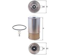 Oil Filter fits MERCEDES C250 W202 2.5D 93 to 94 OM605.910 Mahle 6011800009 New