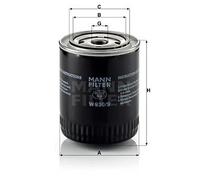 Oil filter Spin-on Filter W 930/9 MANN-FILTER for MERCEDES-BENZ GAZ