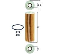 Oil Filter fits MERCEDES E250 1.8 09 to 16 M271.860 Mahle 2711740425 2711800309