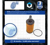 Genuine Blue Print Oil Filter fits Mercedes 2761800009