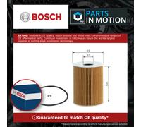 Oil filter Filter Insert F 026 407 076 BOSCH for MERCEDES-BENZ E-CLASS GL-CLASS