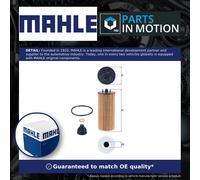 Mahle Oil Filter OX 815/1D by Knecht - 53mm outer, 22mm inner, 125mm height - for MINI/BMW