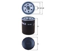 Oil Filter Fits Mitsubishi Smart Colt Colt CZC Lancer Forfour MAHLE OC 495