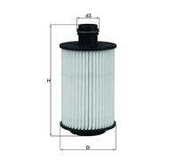 Oil Filter fits OPEL ANTARA L07 2.2D 10 to 15 Mahle 4818038 93745801 95599740