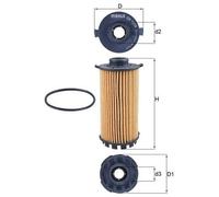 Oil Filter fits PORSCHE 718 982 2.0 2016 on Mahle 99970768540 9A210722500 New