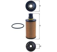 Oil Filter fits RANGE ROVER SPORT L461, L494 3.0D 2020 on Mahle LR133455 Quality