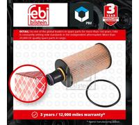 Febi Bilstein 176373 Oil Filter Fits Land Rover Range Rover Sport 3.0 D350 4x4
