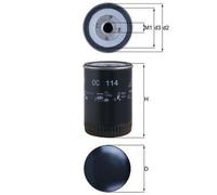 MAHLE ORIGINAL OC 114 Oil filter