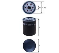 Oil Filter fits SUZUKI SWIFT 1.3 1.5 1.6 2005 on Mahle 1651060B01 1651060B10 New