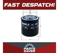Oil filter Spin-on Filter OC 294 KNECHT for TOYOTA COROLLA Compact COROLLA