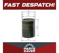 Oil filter Spin-on Filter 0 986 452 064 BOSCH for OPEL MAZDA DAIHATSU SUZUKI