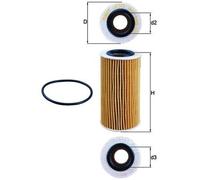 OX 370D Oil Filter - Oil Filter with Gasket / Gasket Set