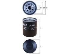 Oil Filter fits YUGO Mahle Genuine Top Quality Guaranteed New