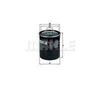 OIL FILTER FOR ACURA HONDA MAHLE OC 617