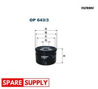 OIL FILTER FOR AIXAM A.751 SCOUTY FILTRON OP 643/3